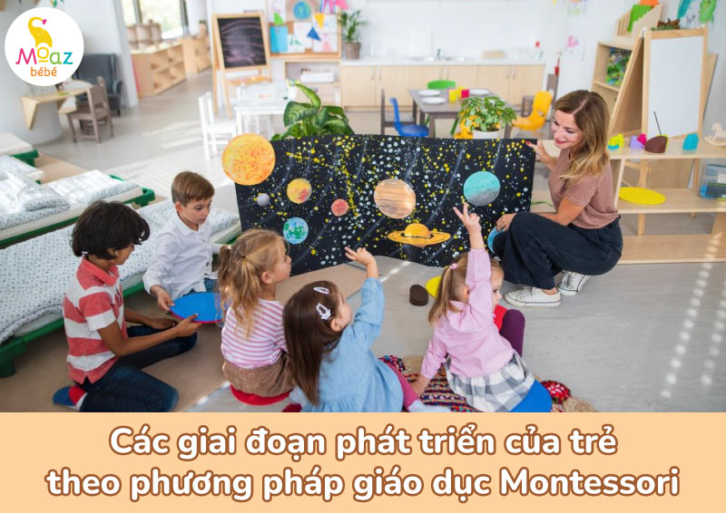 Các giai đoạn phát triển của trẻ theo phương pháp giáo dục Montessori