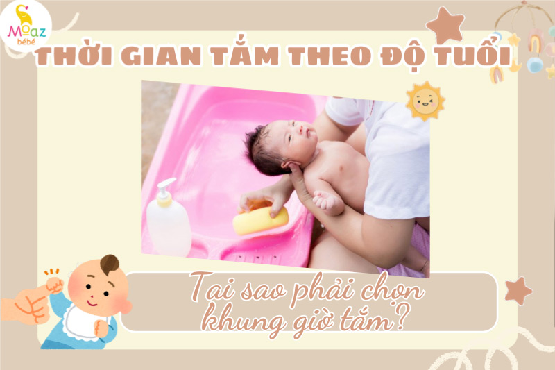 Tại sao phải chọn khung giờ tắm cho trẻ sơ sinh?