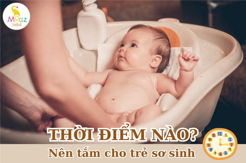 Thời điểm nào nên tắm cho trẻ?