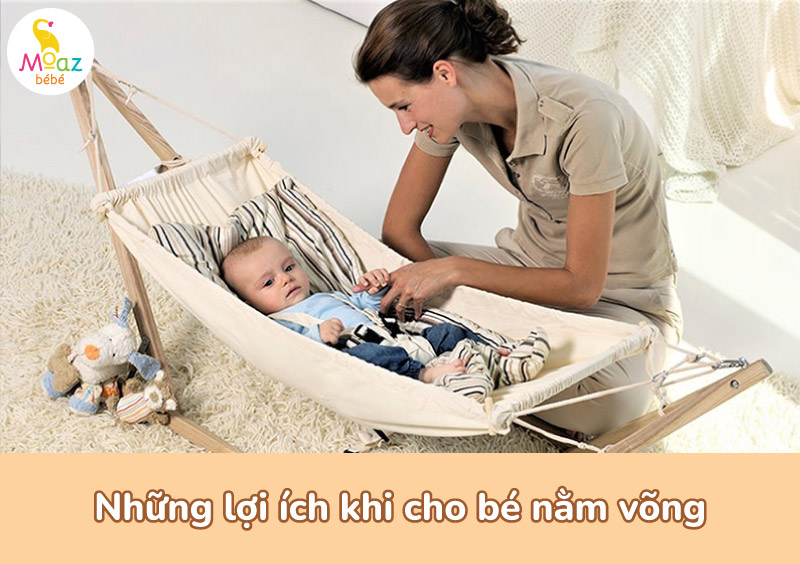 Những lợi ích khi cho bé nằm võng