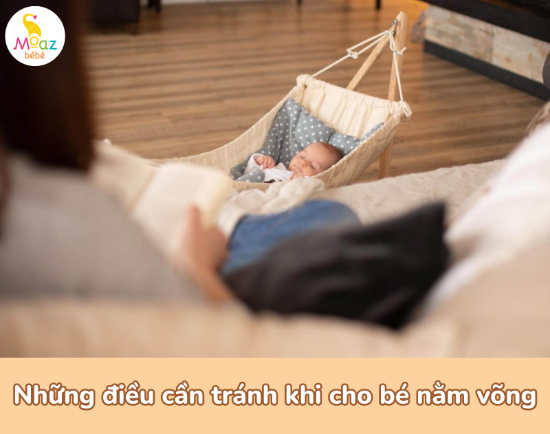 Những điều cần tránh khi cho bé nằm võng