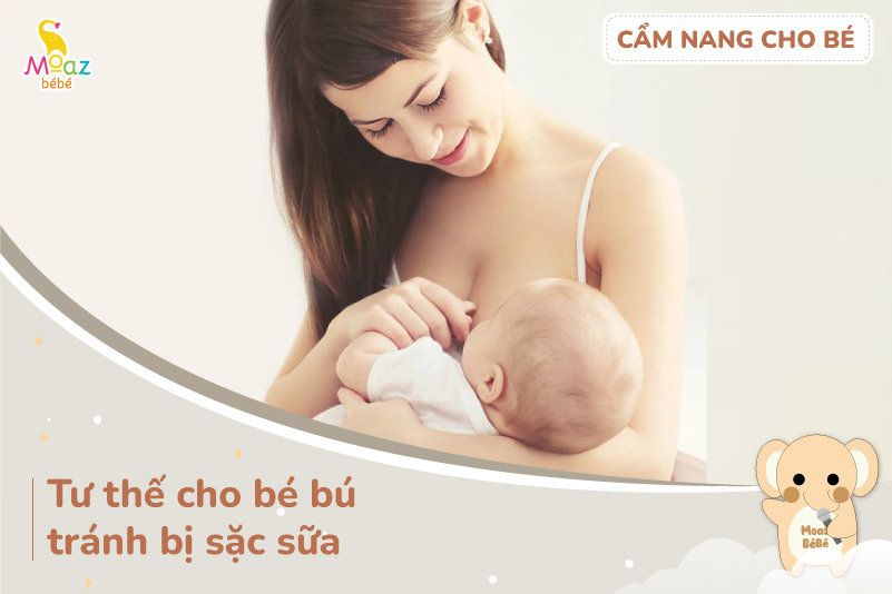 tư thế cho trẻ sơ sinh bú đúng cách