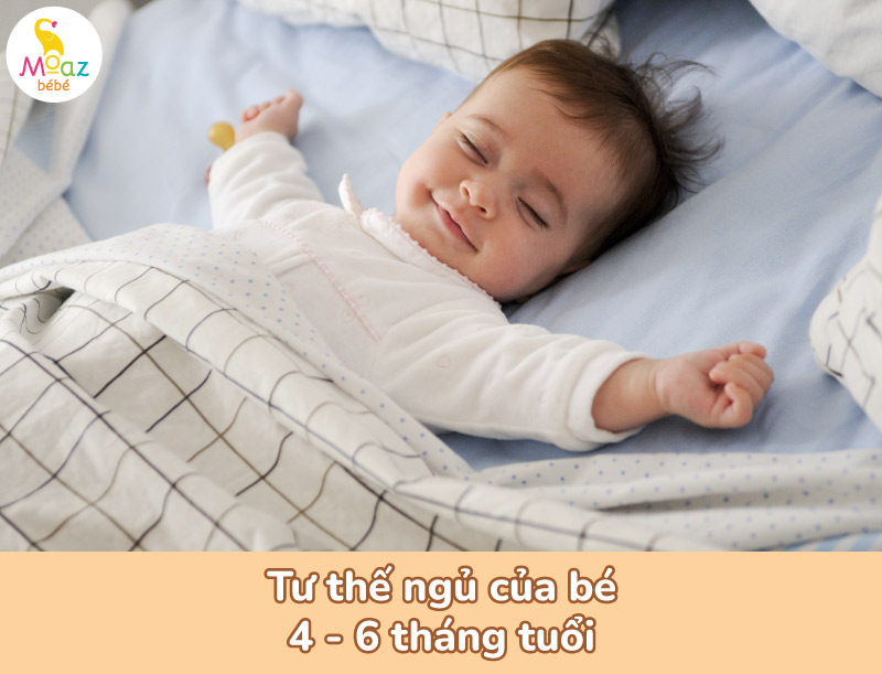 tư the ngủ của trẻ sơ sinh theo tháng