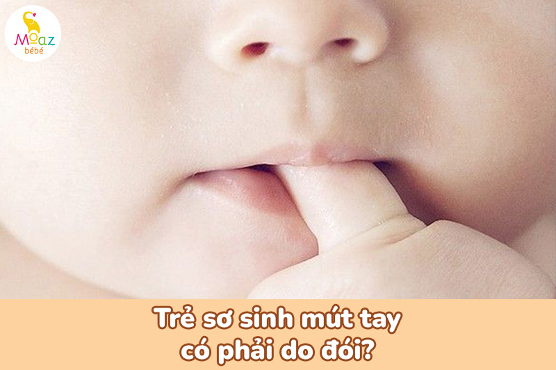 Trẻ sơ sinh mút tay có phải đói không?