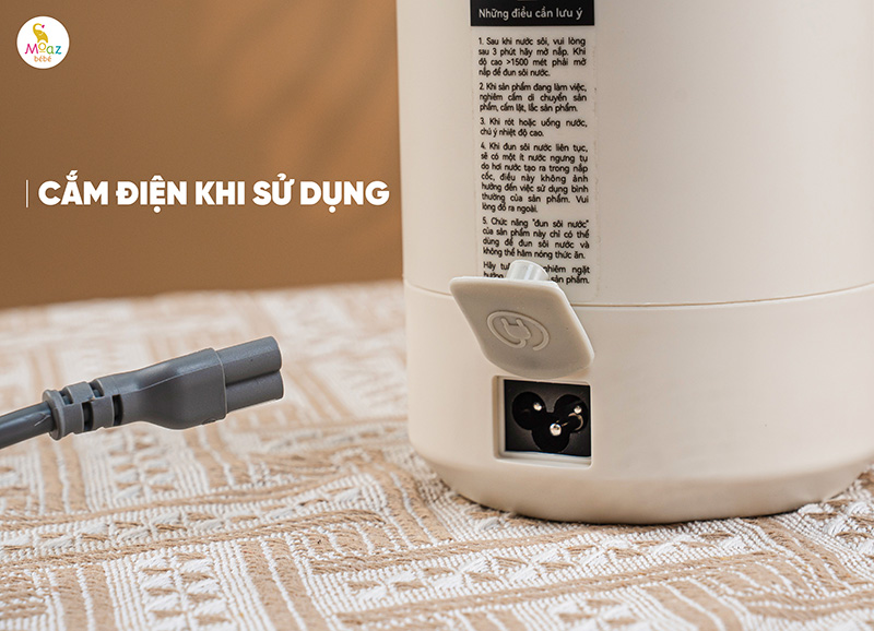 Bình đun nước du lịch Moaz BéBé MB - 107 8 bình đun nước du lịch mb107