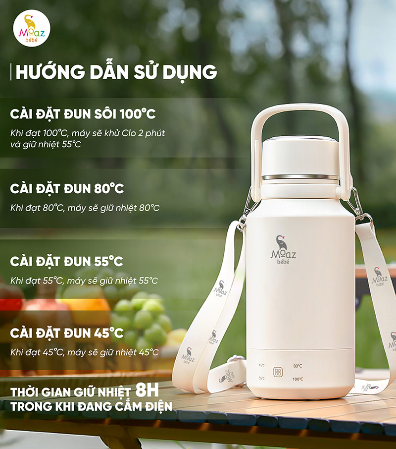 Bình đun nước du lịch Moaz BéBé MB - 107 7 binh dun nuoc du lich mb107 17