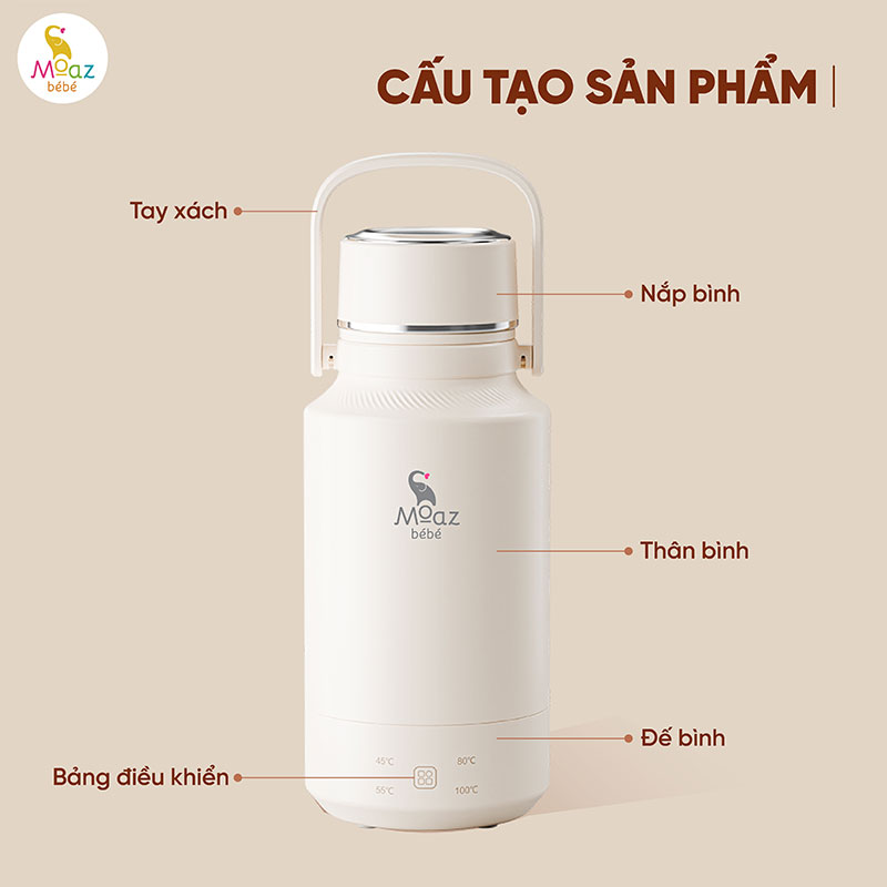 Bình đun nước du lịch Moaz BéBé MB - 107 2 binh dun nuoc du lich mb107 3