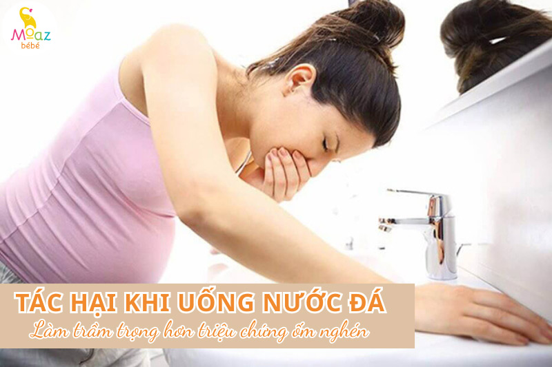 Tác hại của việc mẹ bầu uống nước đá trong 3 tháng đầu thai kỳ
