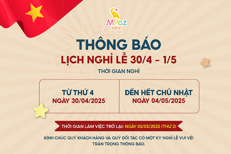 moaz bebe thong bao nghi le
