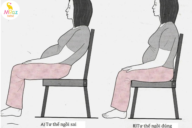 Tư thế ngồi tốt cho bà bầu 3 tháng đầu thai kỳ