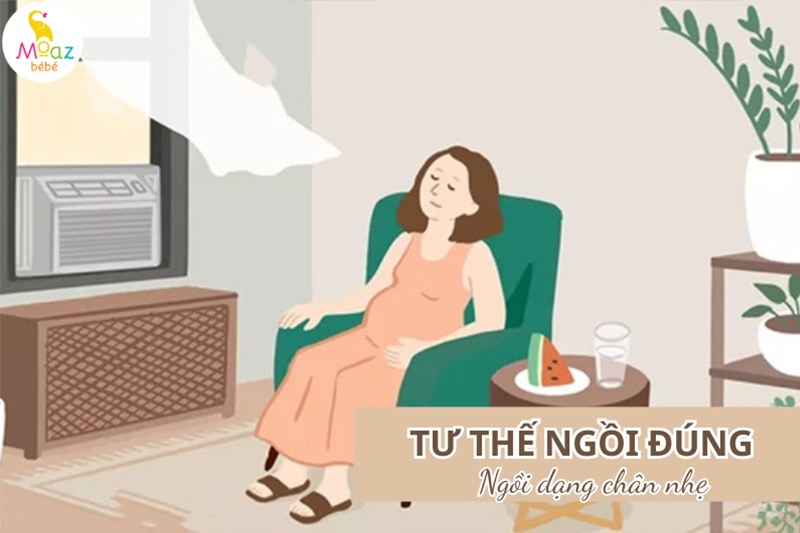 Tư thế ngồi tốt cho bà bầu 3 tháng đầu thai kỳ