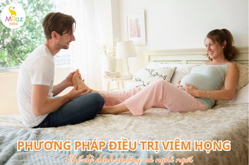 mẹ bầu cần chú ý dinh dưỡng khi bị viêm họng