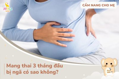 mang thai 3 tháng đầu bị ngã có sao không?