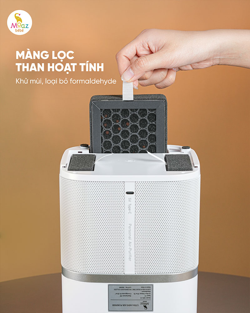 Máy lọc không khí mini Moaz BéBé MB - 111 4 may loc khong khi mini 13
