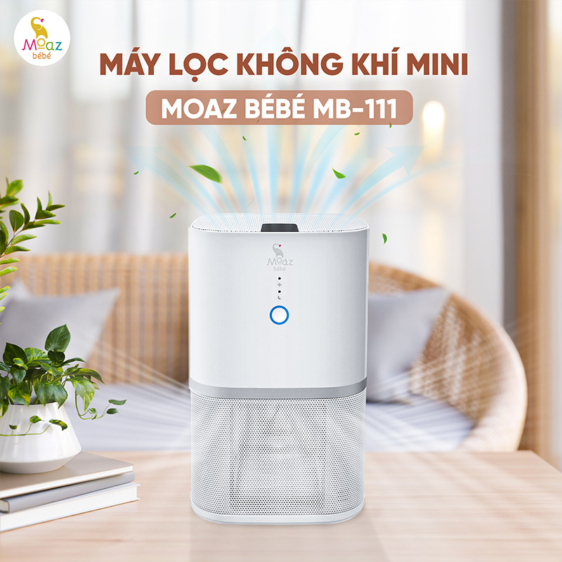Máy lọc không khí mini Moaz BéBé MB - 111 1 may loc khong khi mini 5