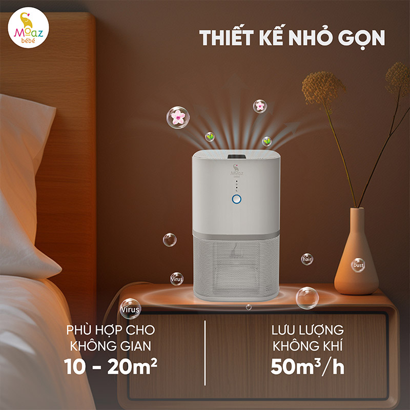 Máy lọc không khí mini Moaz BéBé MB - 111 2 may loc khong khi mini 7