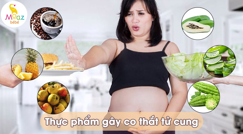Những thực phẩm gây co bóp tử cung cần tránh