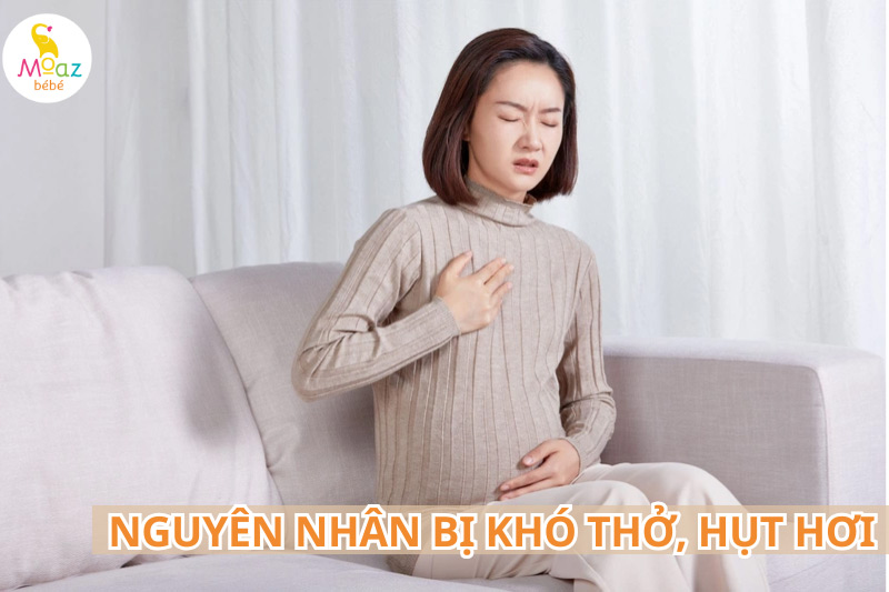 Nguyên nhân khiến bà bầu bị khó thở hụt hơi