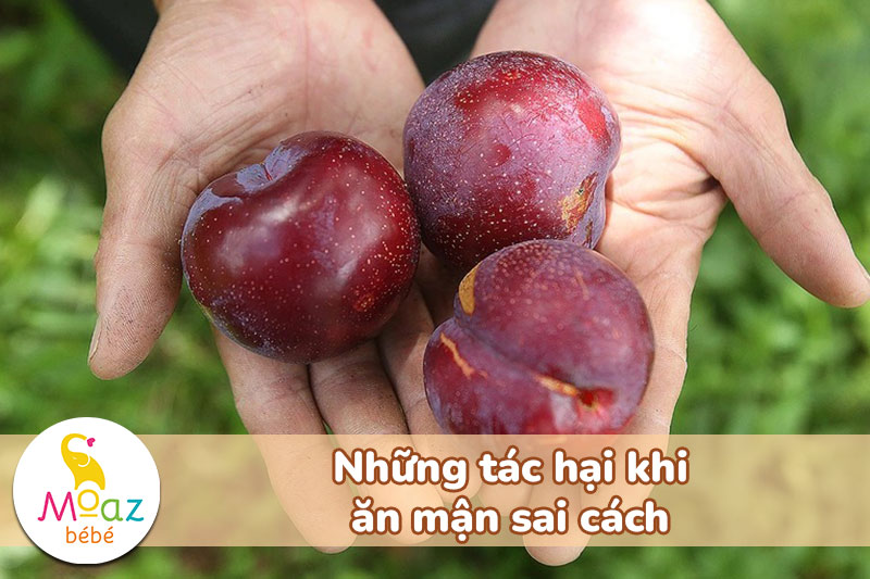 Những tác hại khi ăn mận sai cách