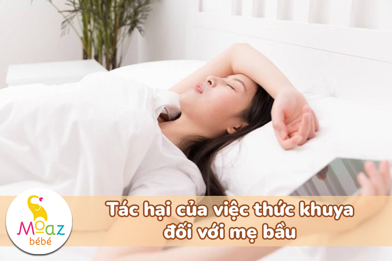 Tác hại của việc thức khuya đối với mẹ bầu