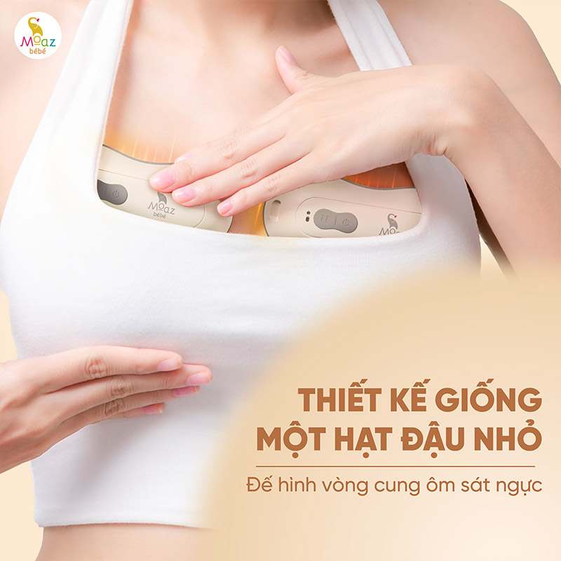 Máy Massage và chườm ấm ngực Moaz BéBé MB - 109 2 may massage nguc mb109 2