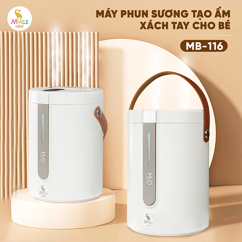 Máy phun sương tạo ẩm xách tay cho bé Moaz BéBé MB - 116 1 may phun suong cho be mb116 3