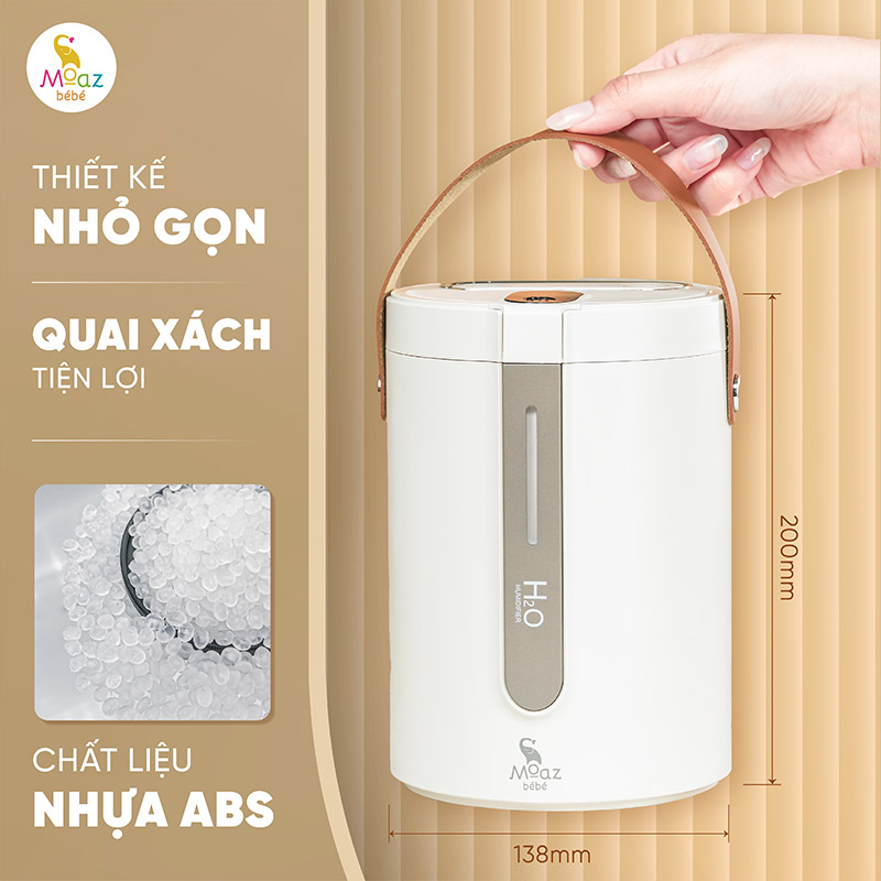 Máy phun sương tạo ẩm xách tay cho bé Moaz BéBé MB - 116 3 may phun suong cho be mb116 4