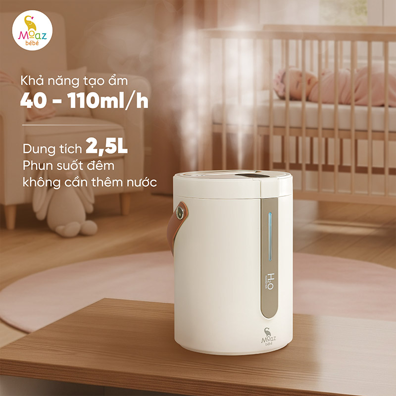 Máy phun sương tạo ẩm xách tay cho bé Moaz BéBé MB - 116 4 may phun suong cho be mb116 6