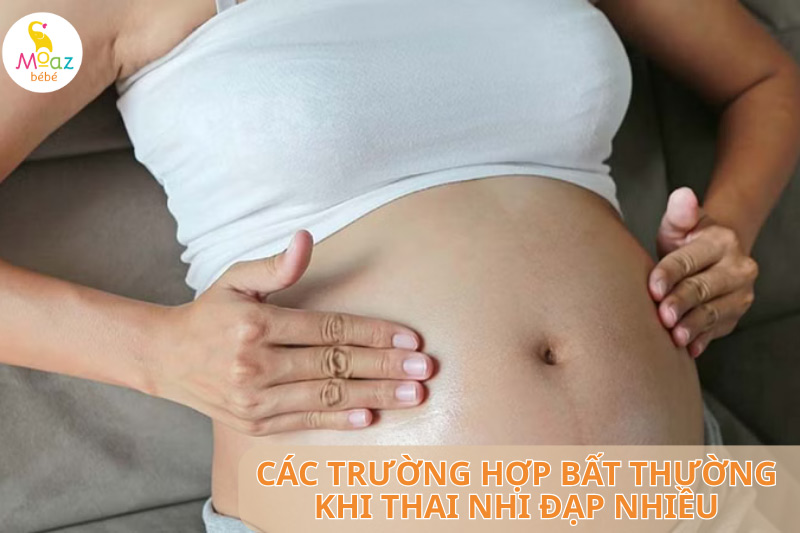 trường hợp bất thường khi thai nhi đạp