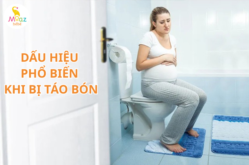 Dấu hiệu bị táo bón khi mang thai