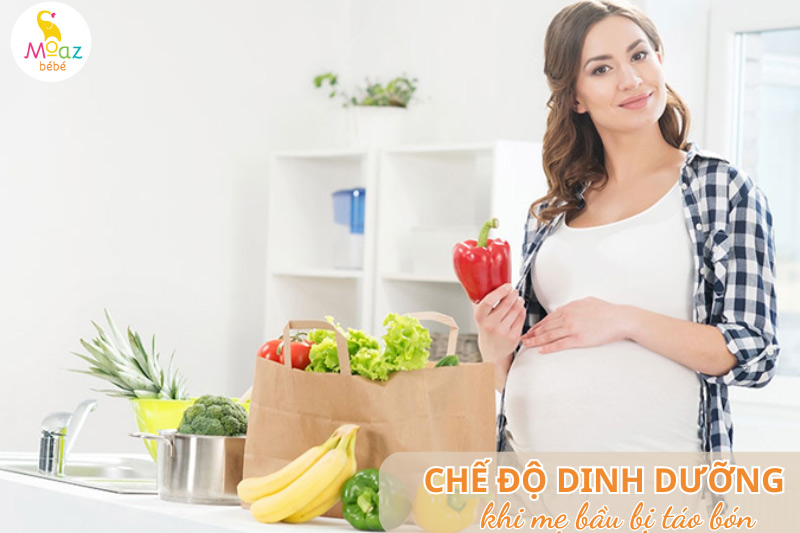 Chế độ dinh dưỡng cho mẹ bầu bị táo bón