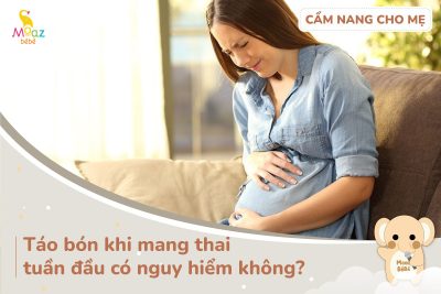 Táo bón khi mang thai tuần đầu có nguy hiểm không?