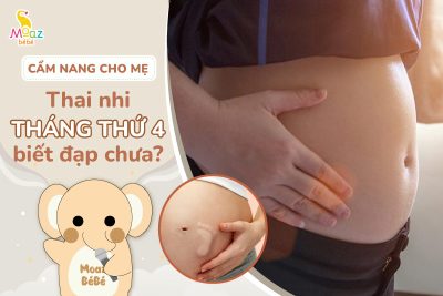 Thai nhi tháng thứ 4 đã biết đạp chưa?