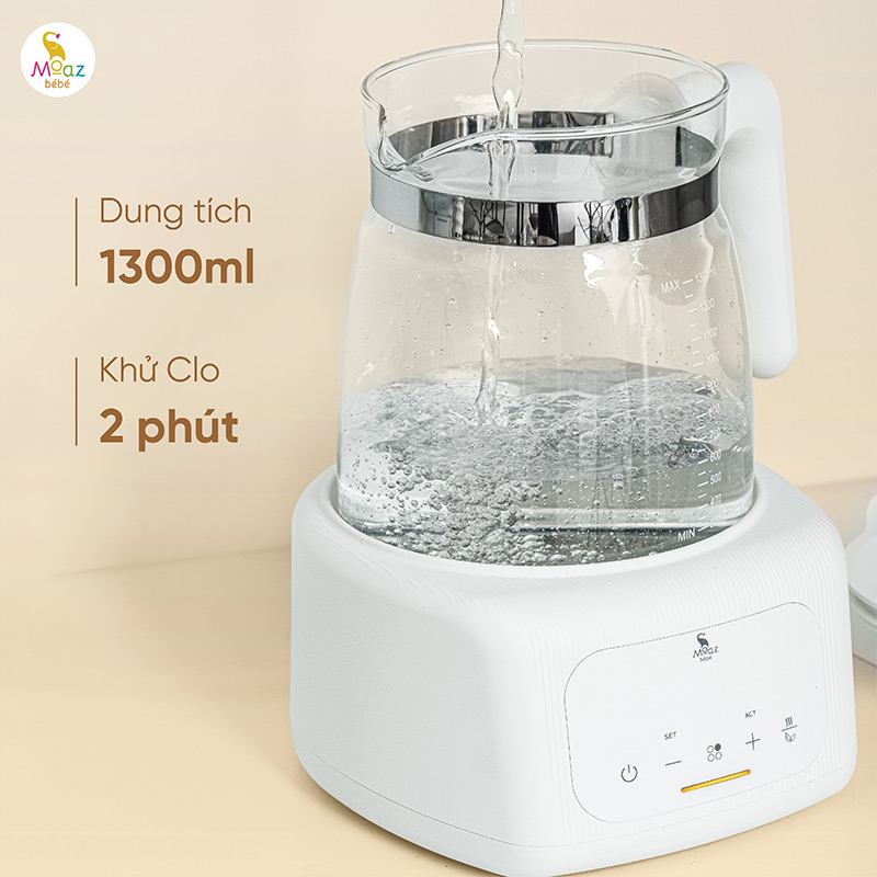 Bình đun nước pha sữa Moaz BéBé MB - 115 3 bình đun nước pha sữa mb115