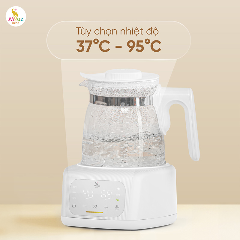 Bình đun nước pha sữa Moaz BéBé MB - 115 4 bình đun nước pha sữa mb115