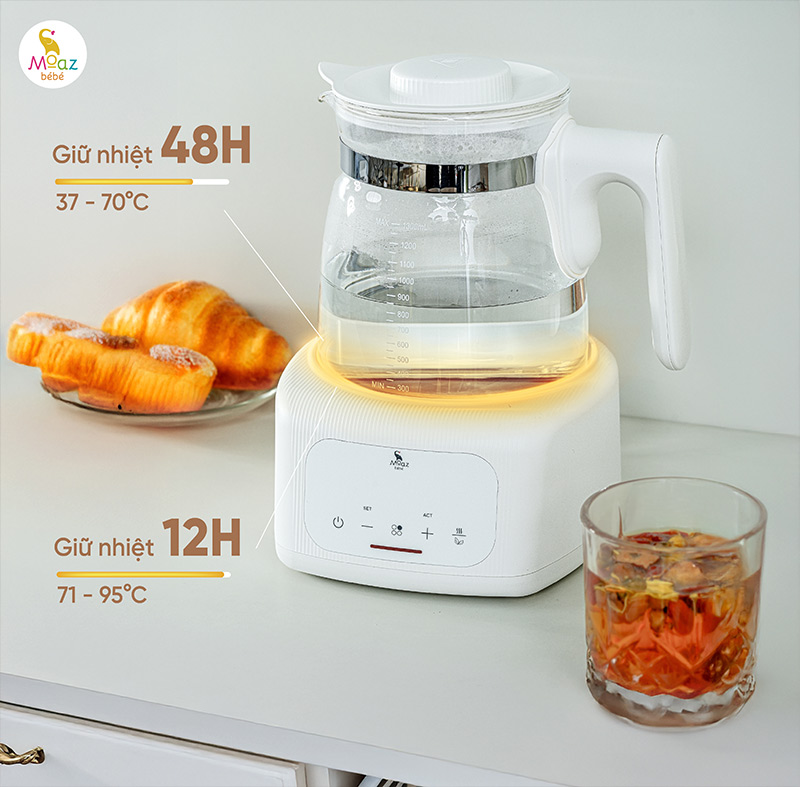 Bình đun nước pha sữa Moaz BéBé MB - 115 5 bình đun nước pha sữa mb115