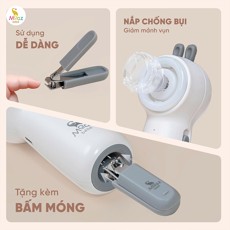 Bộ cắt dũa móng tay cho bé Moaz BéBé MB - 118 6 bo dua mong tay cho be 4