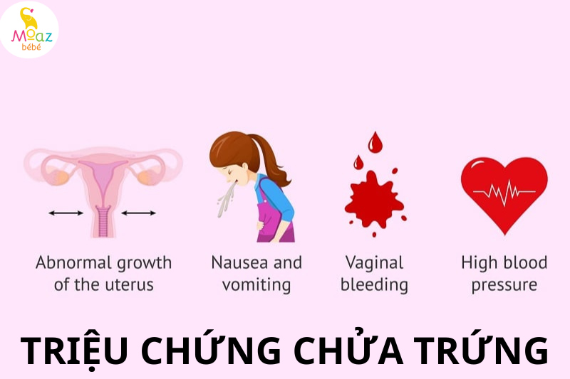 Triệu chứng phổ biến của chửa trứng 