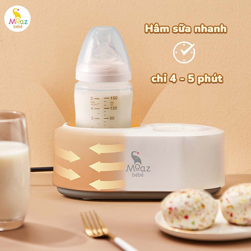 lợi ích khi sử dụng máy hâm sữa