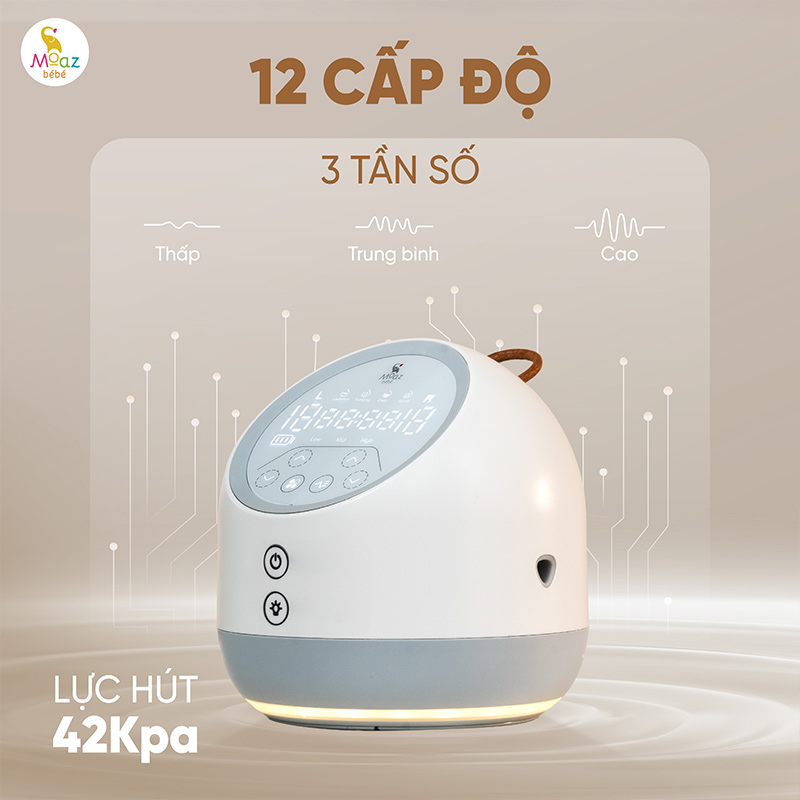 Máy hút sữa điện đôi cao cấp Moaz BéBé MB - 110 3 may hut sua dien doi cao cap mb110 3