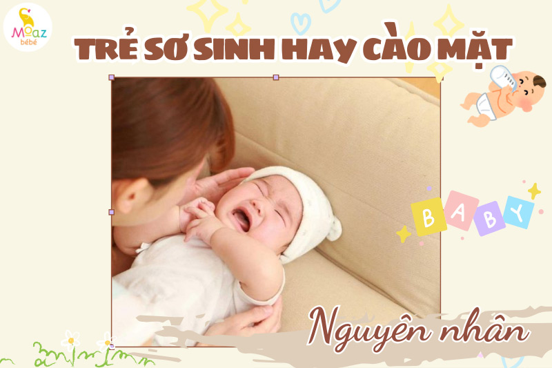 Nguyên nhân trẻ sơ sinh hay đưa tay cào mặt