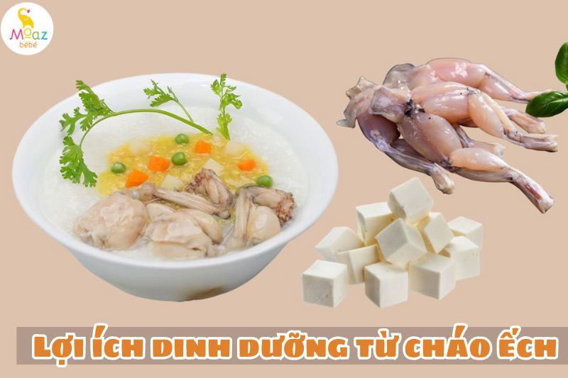 Lợi ích dinh dưỡng khi cho bé ăn cháo ếch