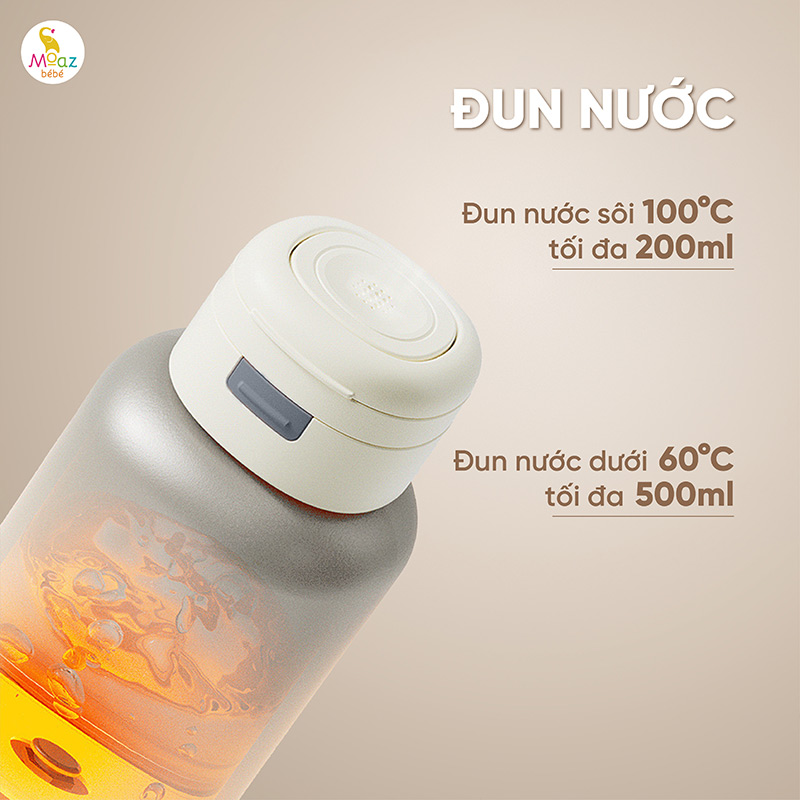 bình đun nước di động cầm tay mb114