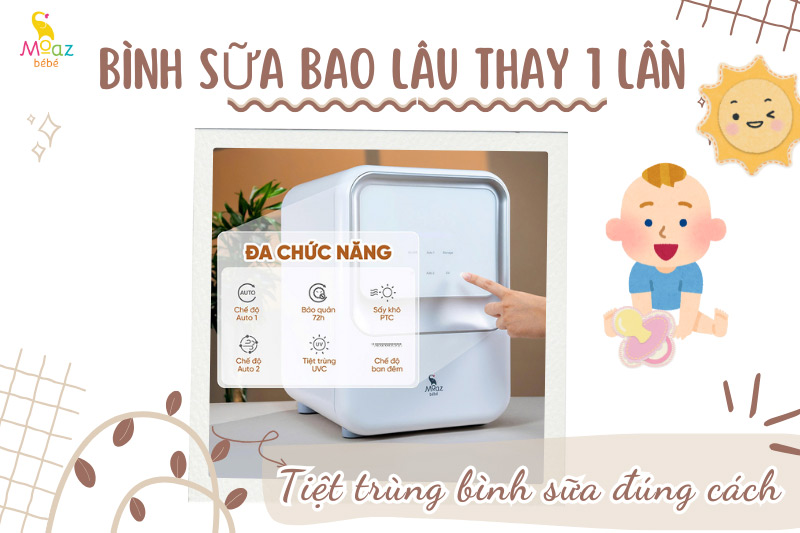 Tiệt trùng bình sữa đúng cách