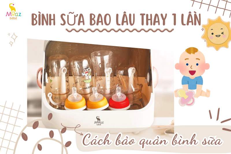 Cách bảo quản bình sữa đúng cách