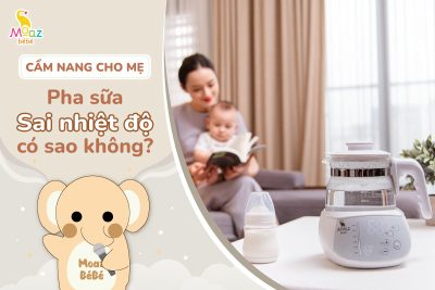 Pha sữa không đúng nhiệt độ có sao không? 