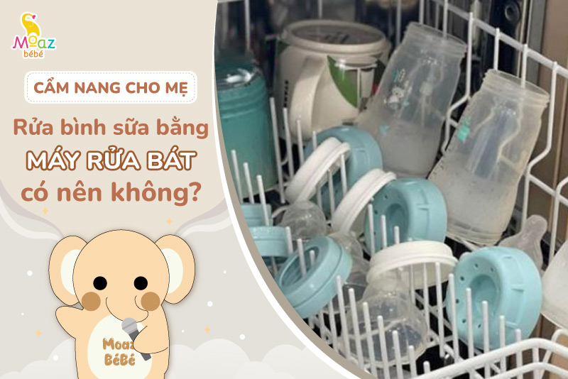 Có nên rửa bình sữa bằng máy rửa bát không?