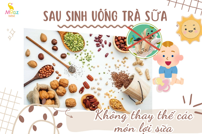 Không thay thế trà sữa cho các loại nước lợi sữa