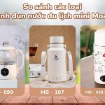 so sánh các loại bình đun nước mini du lịch