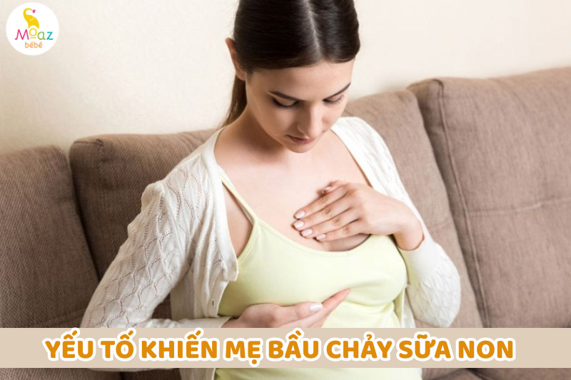 Các yếu tố có thể gây ra hiện tượng chảy sữa non sớm